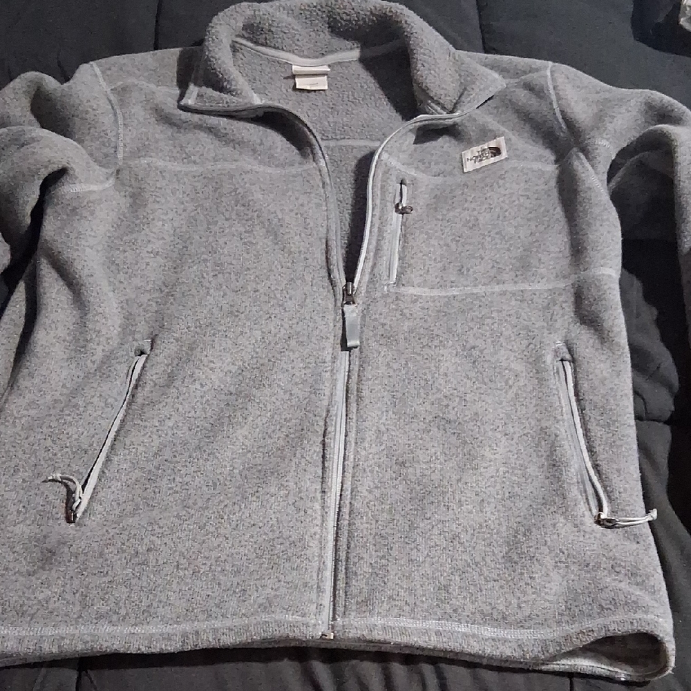 Gently Used North Face Zip-up Jacket. Size L